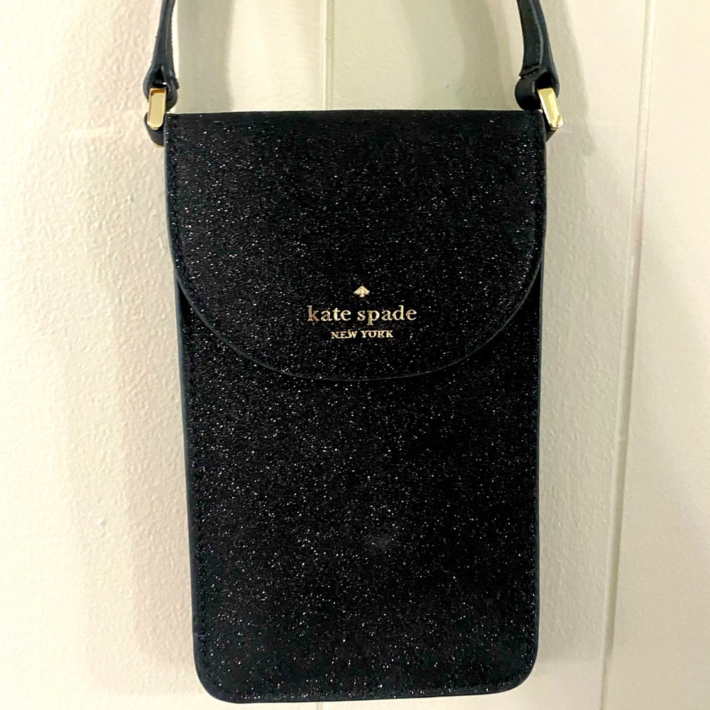 Kate Spade Crossbody for Essentials in black glitter